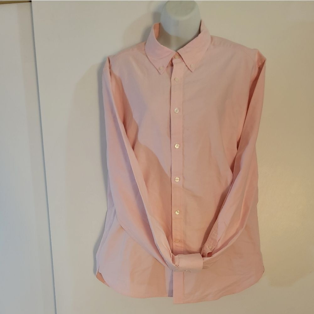 🆕️👔Jos. A. Bank 1905 Tailored Fit Dress Shirt, Pink - Sz L